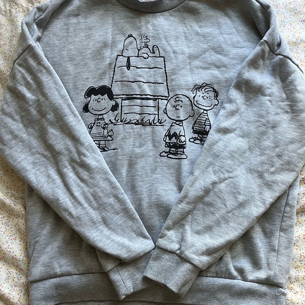 Peanuts Light Gray Sweatshirt